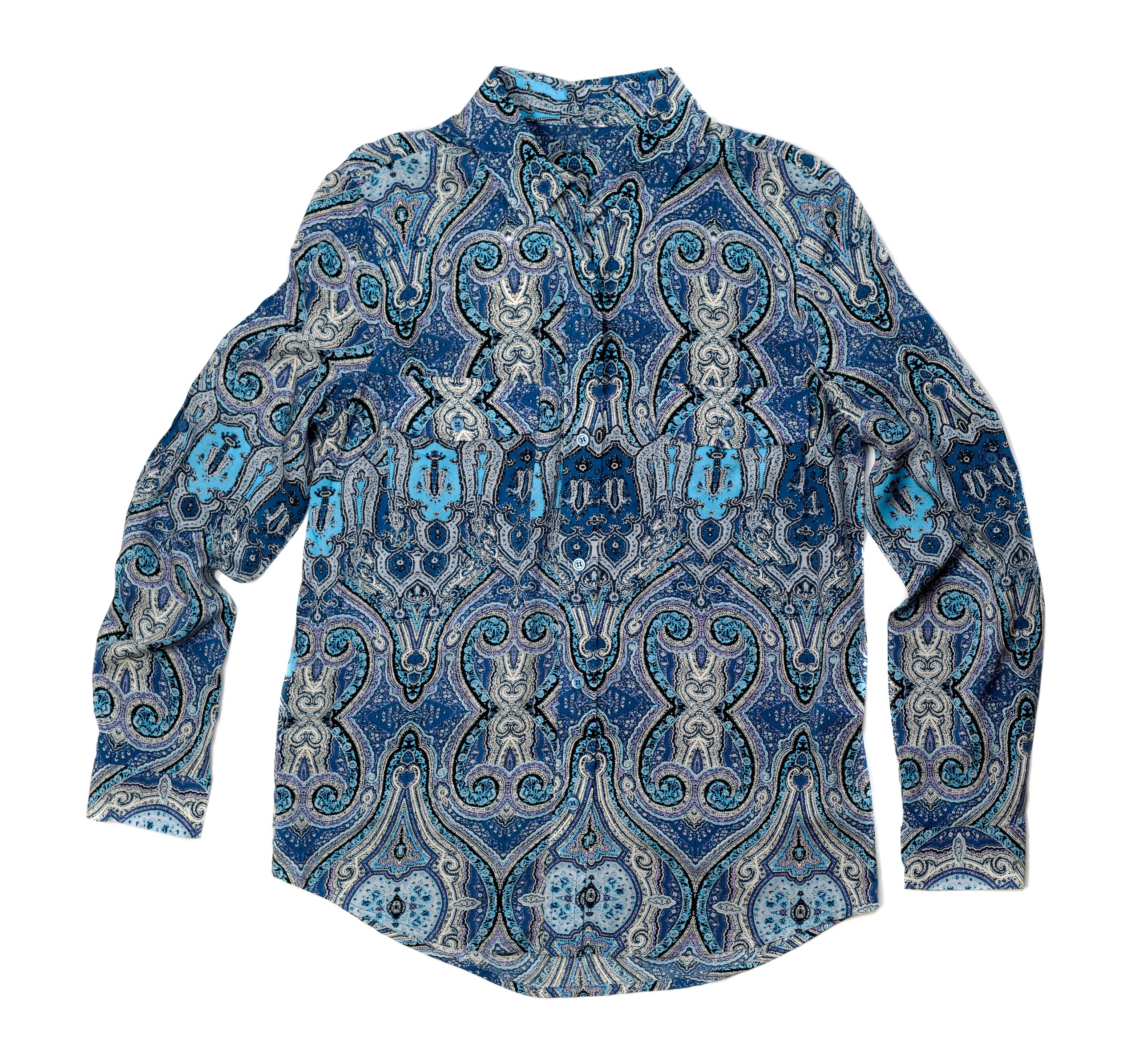 Mens dress shirt with pattern