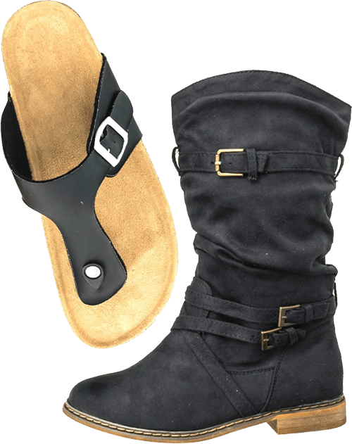 Women's seasonal boots and sandals